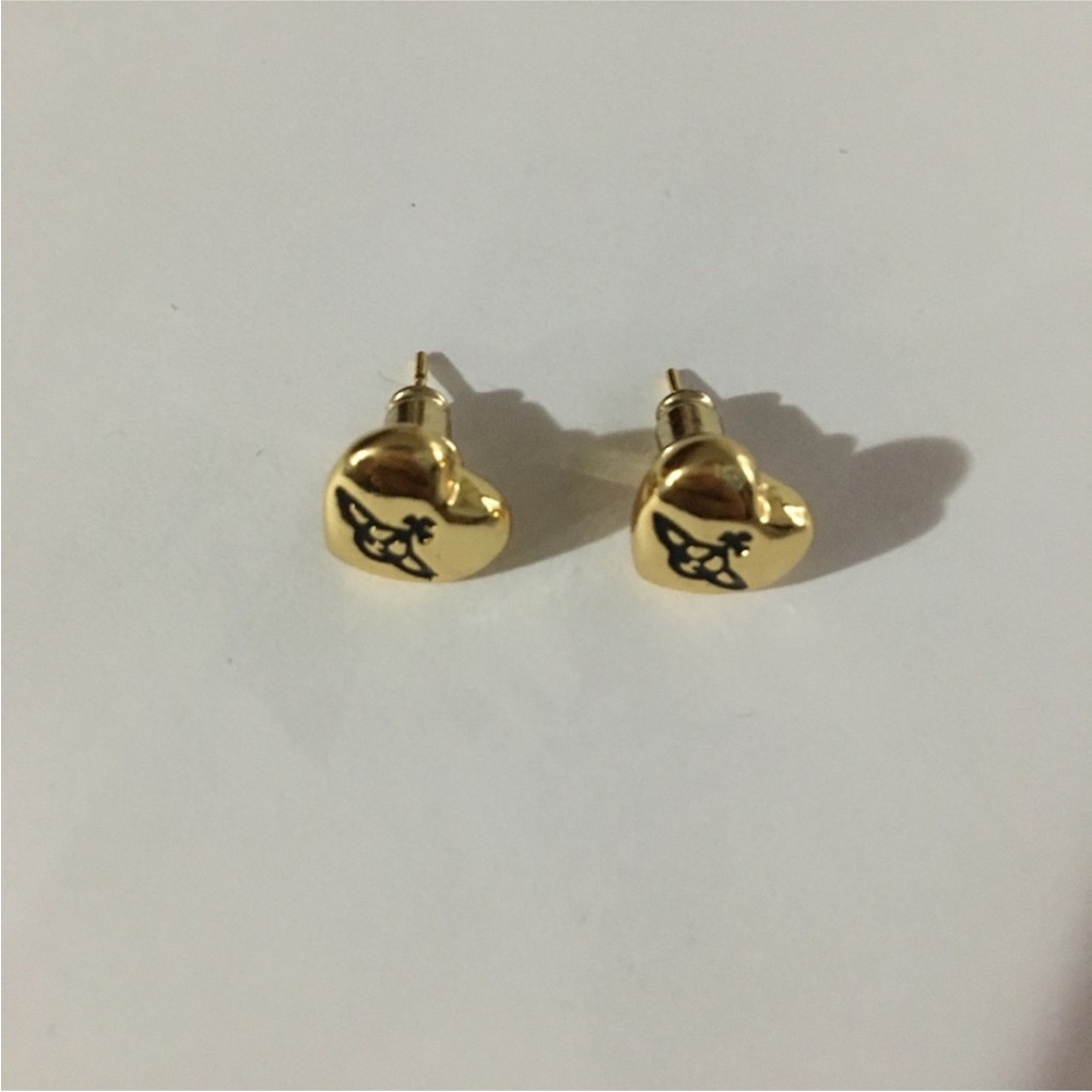 Vivienne Westwood Gold Heart Earrings